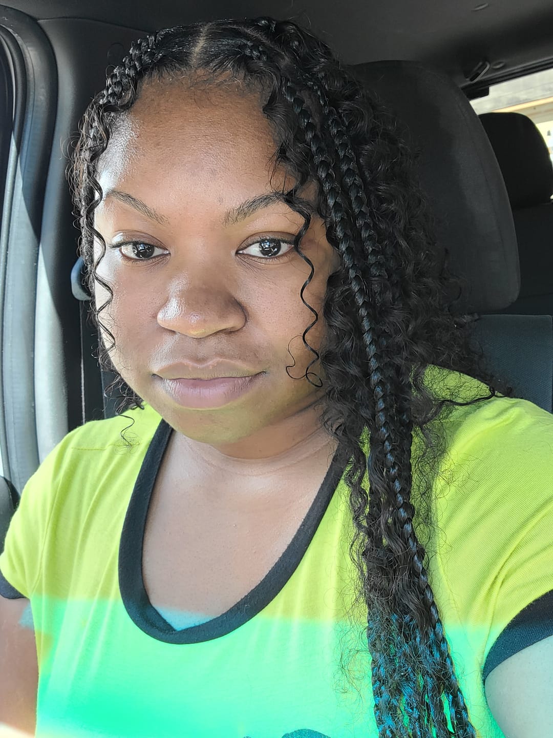 Customer photo review of Spiral Curl Bulk Hair Extensions for Braiding