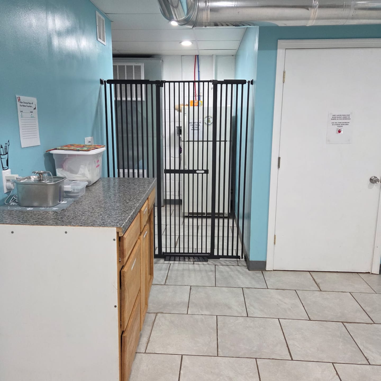 Customer photo review of FairyBaby 72" Tall Cat Gate with Narrow Bar Spacing