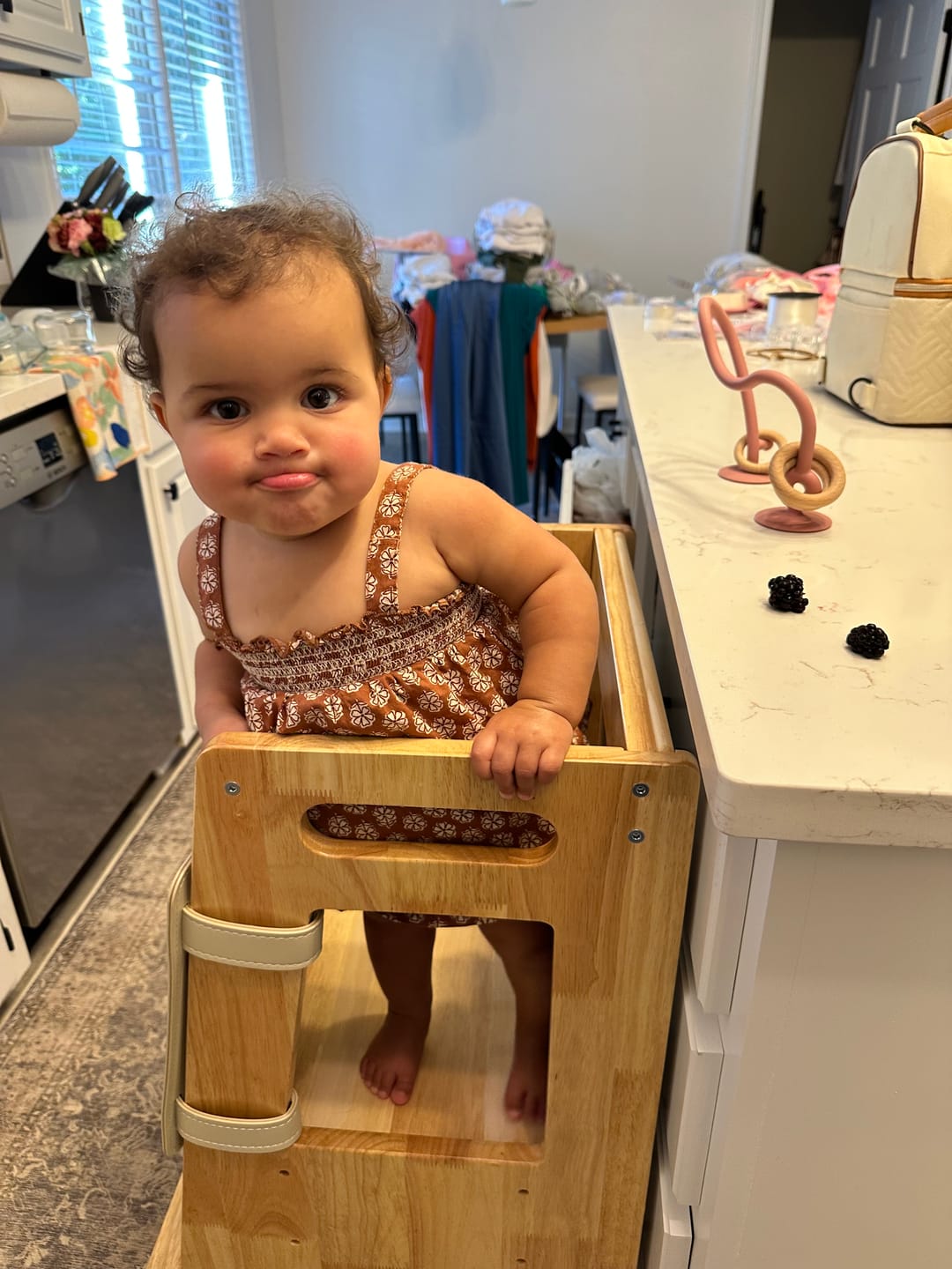 Customer photo review of HARPPA Nordo | Toddler Kitchen Tower