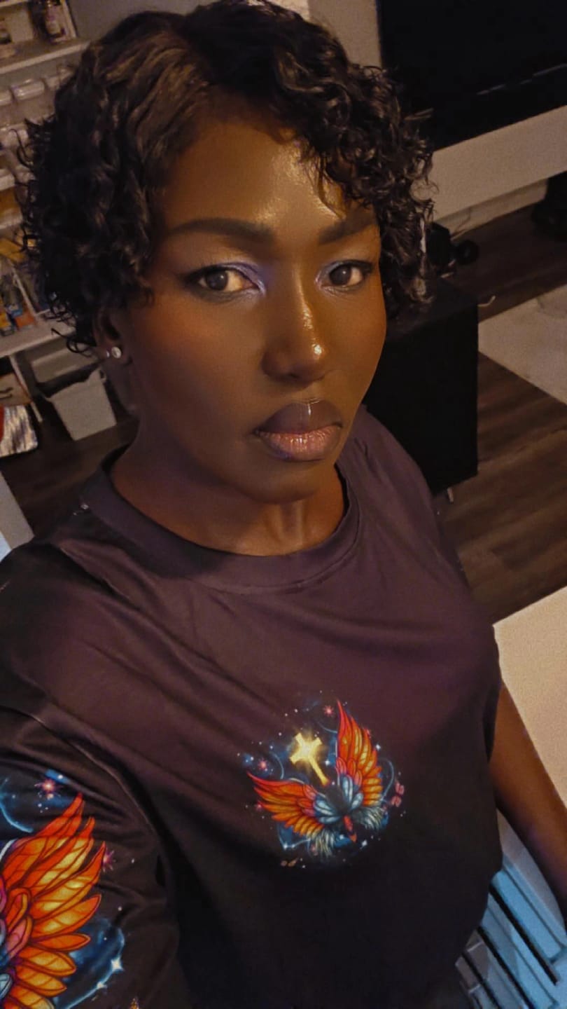 Customer photo review of I Believe There Are Angels Among Us Wings Cross Women's All Over Print Shirt - Yhhg1709253