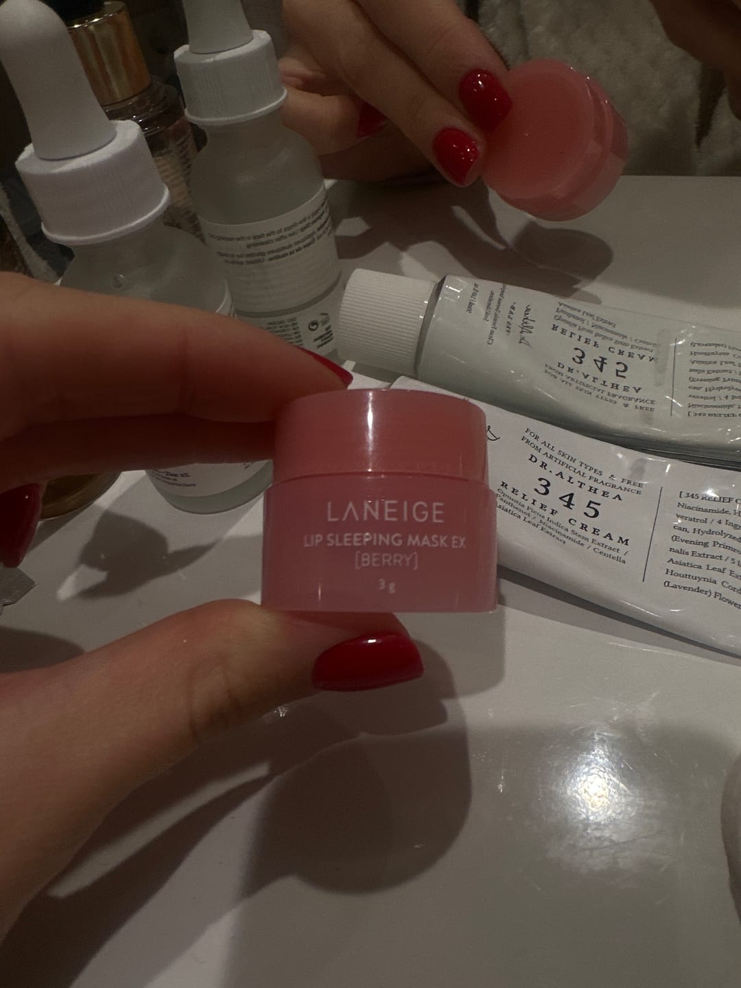 Customer photo review of Nakts maska lūpām LANEIGE Lip Sleeping Mask EX Berry