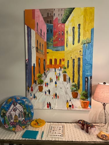 Customer review photo for Colorful Painting #CA014