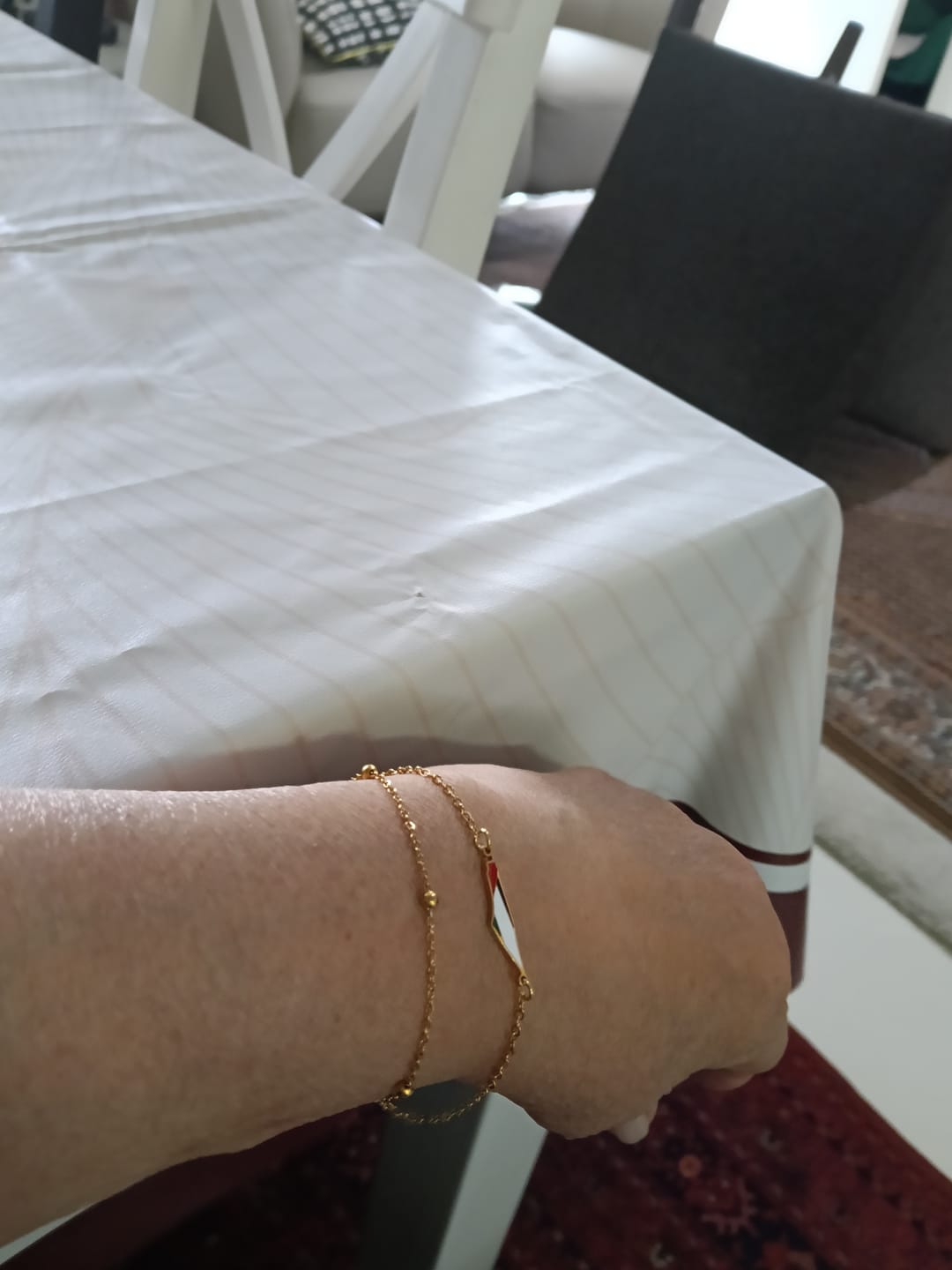 Customer photo review of Palestine Map Bracelet
