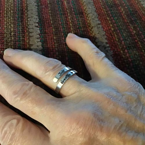 Customer photo review of Just Breathe Ring