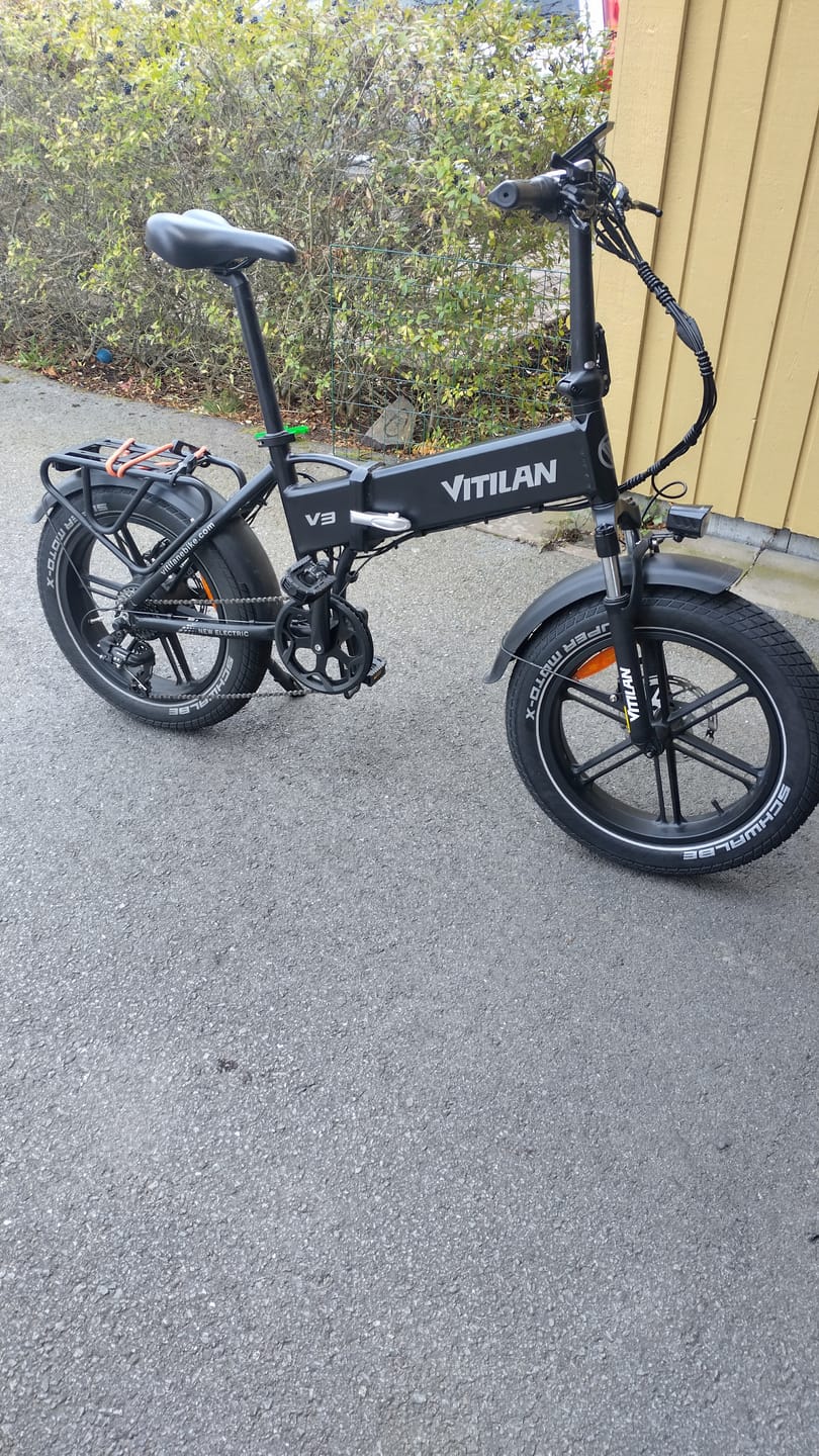 Customer photo review of V3 2.0 Folding Fat Tires Adult All Terrain Electric Bike