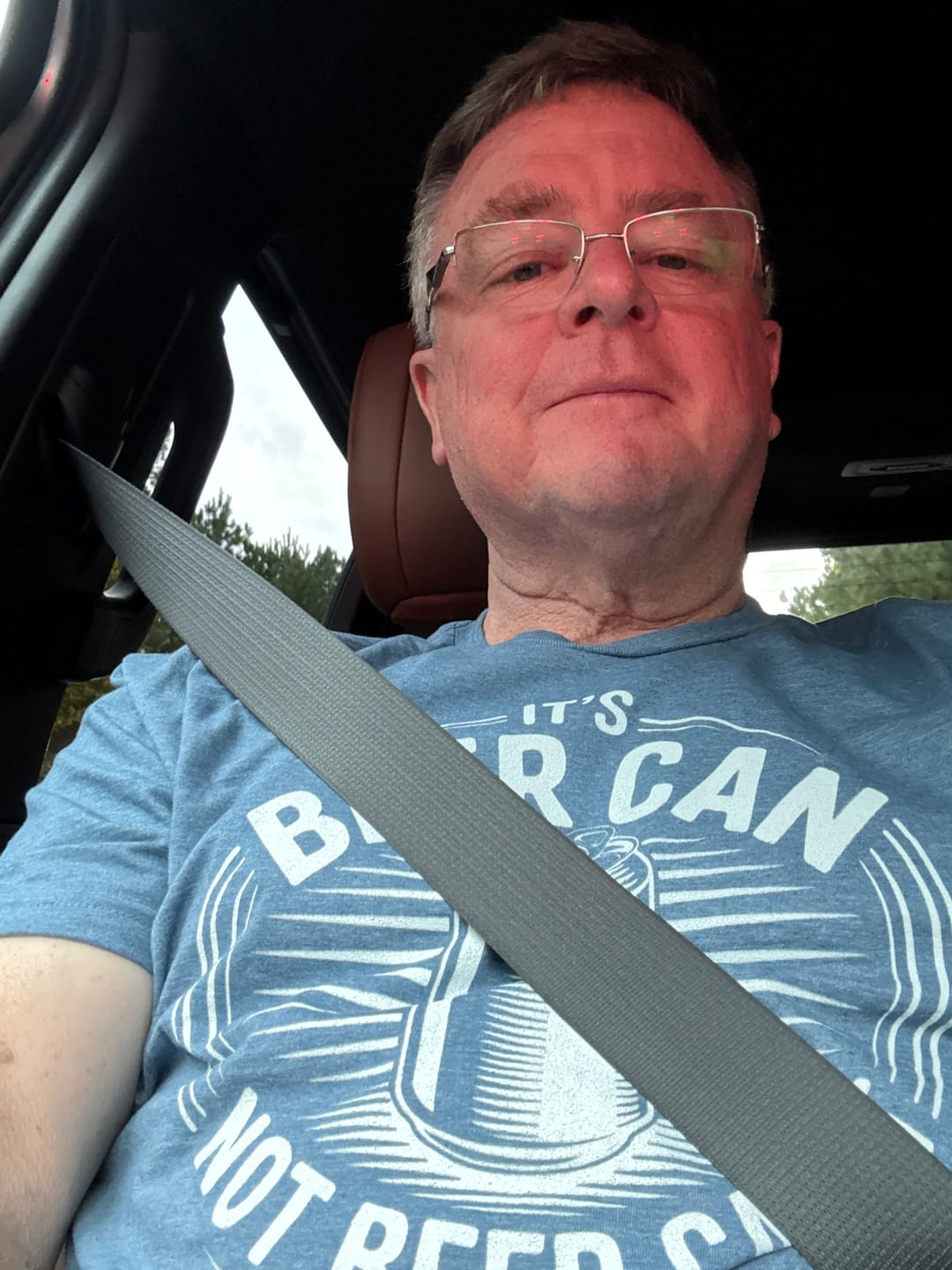 Customer photo review of Beer Can T-Shirt