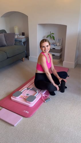 Customer photo review of Reformly Pilates Board + 60-Day Transformation Program