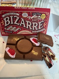 Customer photo review of Black Forest Gateau inspired chocolate bar 145g