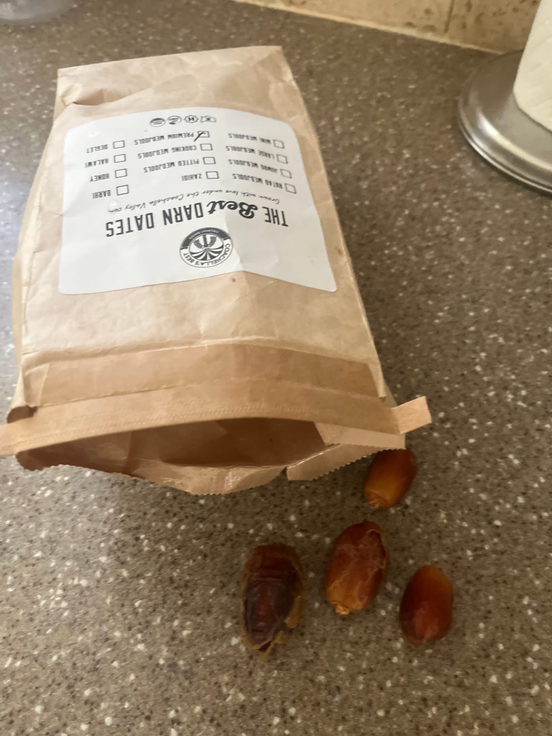 Customer photo review of Mix & Match Date Varieties Snack Packs