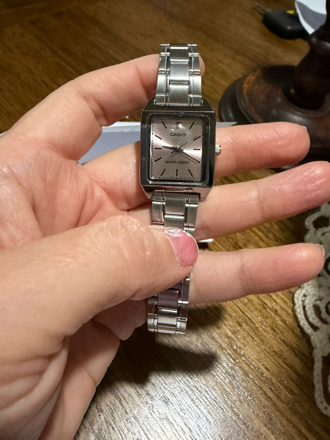 Customer photo review of Reloj Casio Tank Análogo LTP-V007D-4EUDF Acero
