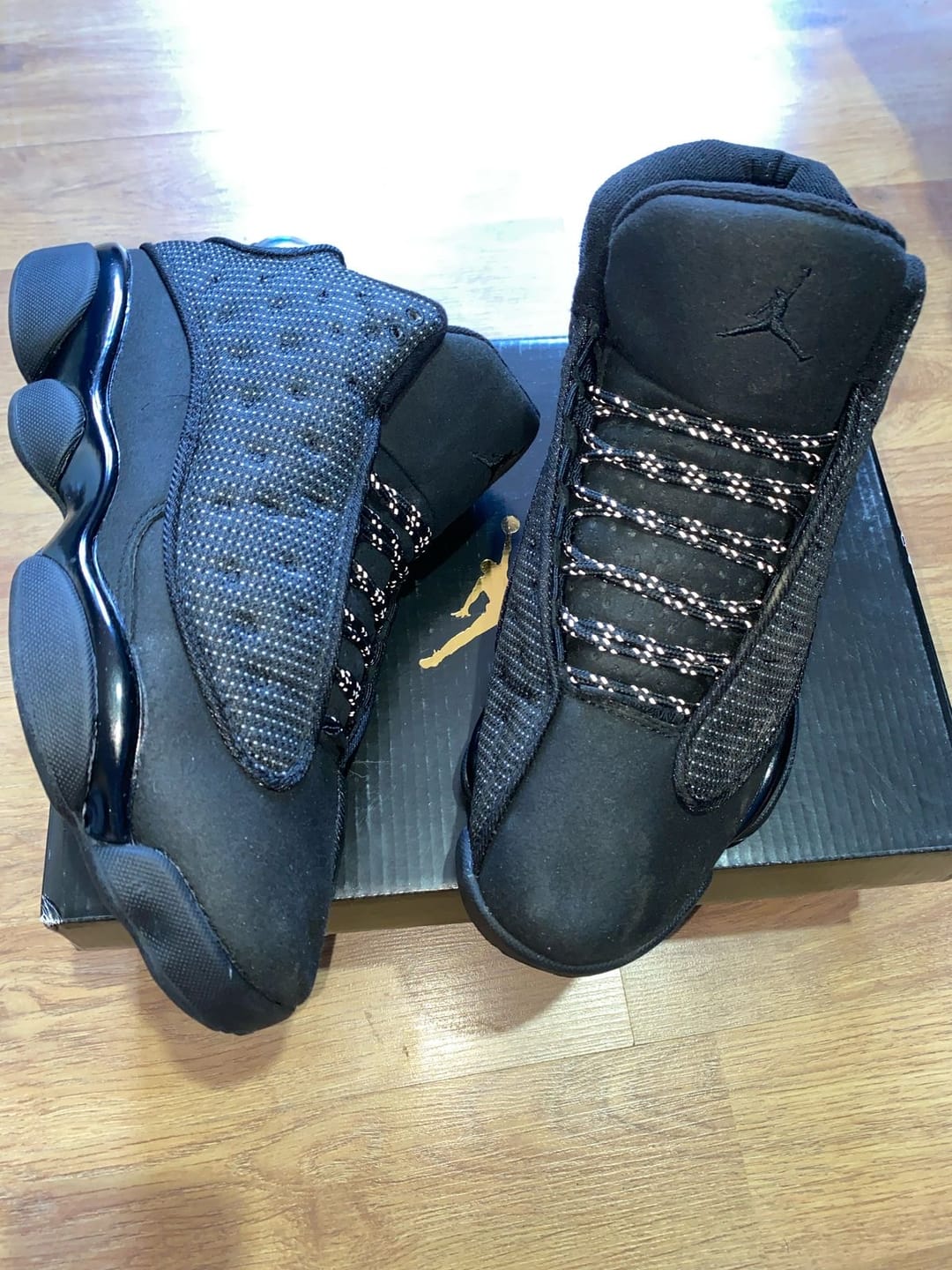 Customer photo review of Air Jordan 13 Retro 'Black Cat'