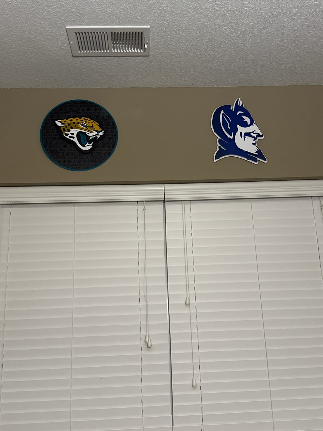 Customer photo review of Duke Blue Devil Mascot 3D Vintage Metal Wall Art