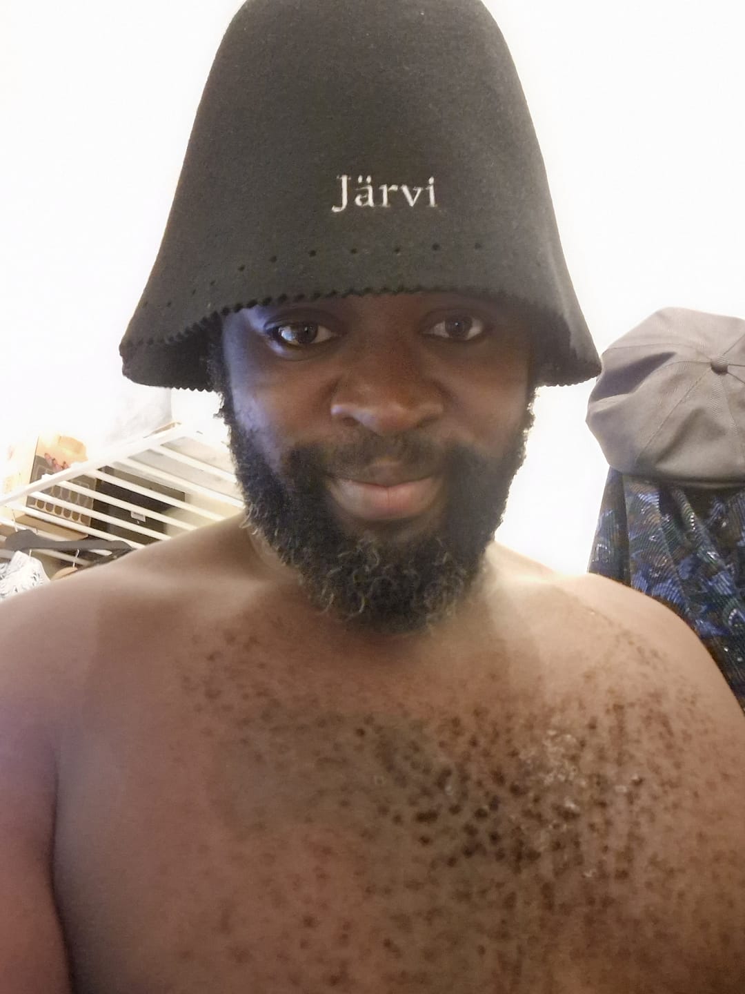 Customer photo review of The Sauna Hat by Jarvi