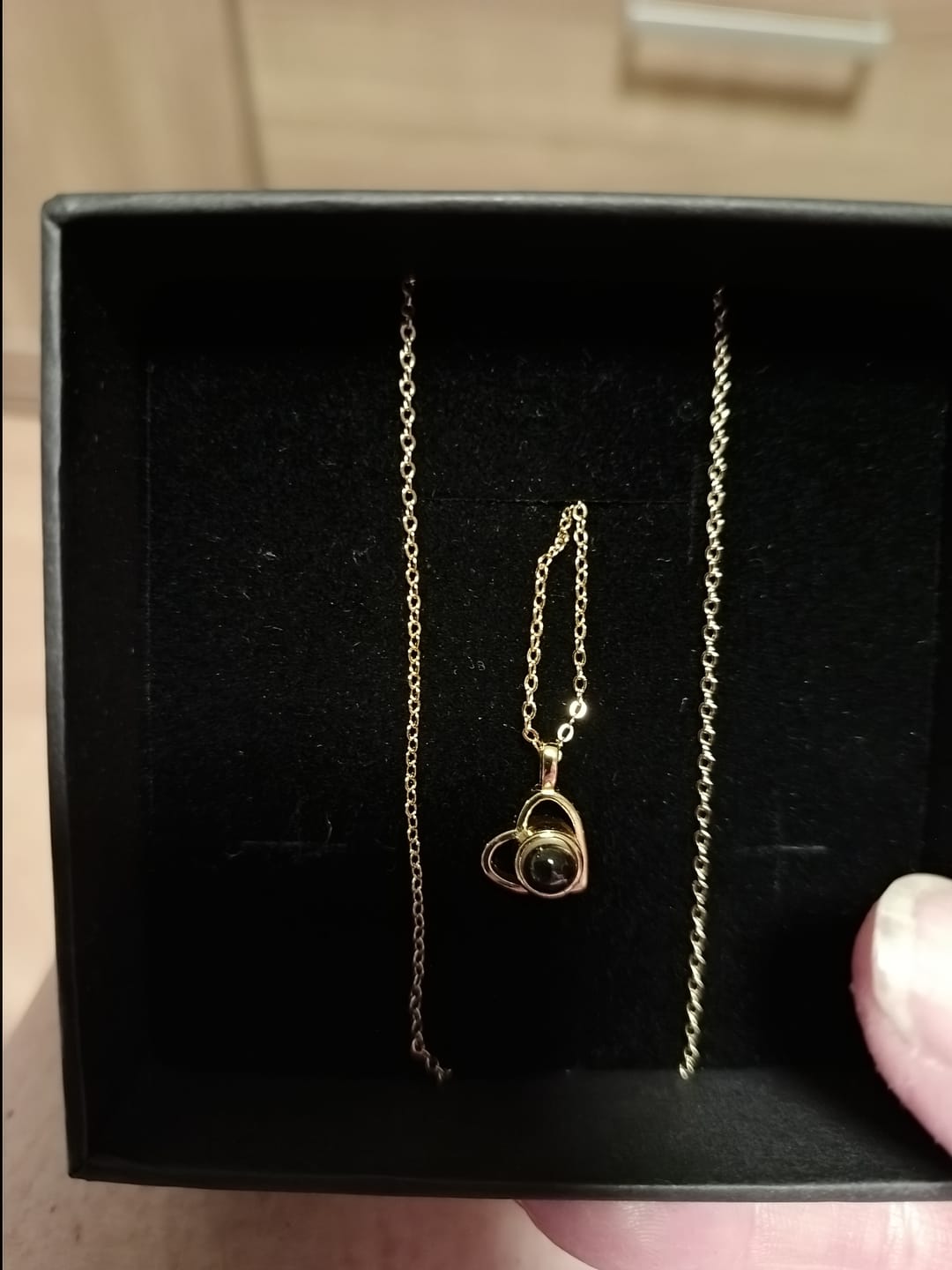 Customer photo review of Personalizovaný náhrdelník s fotografií