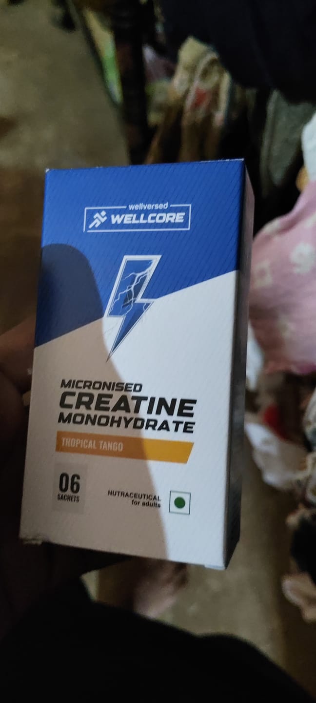Customer photo review of Wellcore - Pure Micronised Creatine Monohydrate | Tropical Tango (6 Sachets)