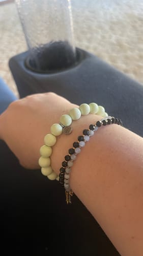 Customer photo review of Australian Lemon Chrysoprase Bracelet
