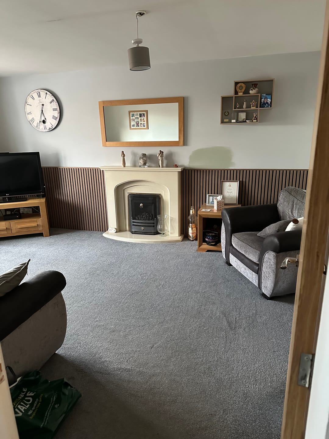 Customer photo review of Wooden Wall Panel | Mocca | Premium 3-sided Wood Veneer