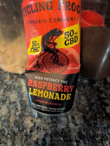 Customer photo review of Sparkling THC Raspberry Lemonade