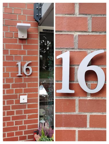 Customer photo review of Numeri e lettere singole 3D