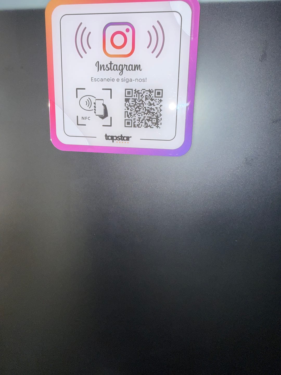 Customer photo review of Placa de Seguidores do Instagram