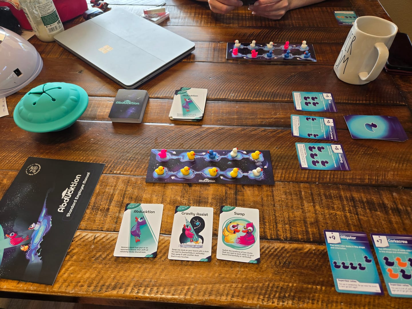 Customer photo review of Abducktion Base Game + IntergalacDuck Expansion (ships inside main box!)
