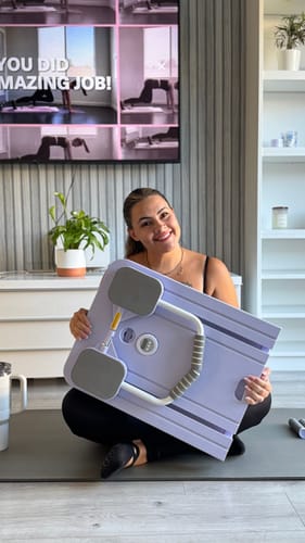 Customer photo review of Reformly Pilates Board + 60-Day Transformation Program