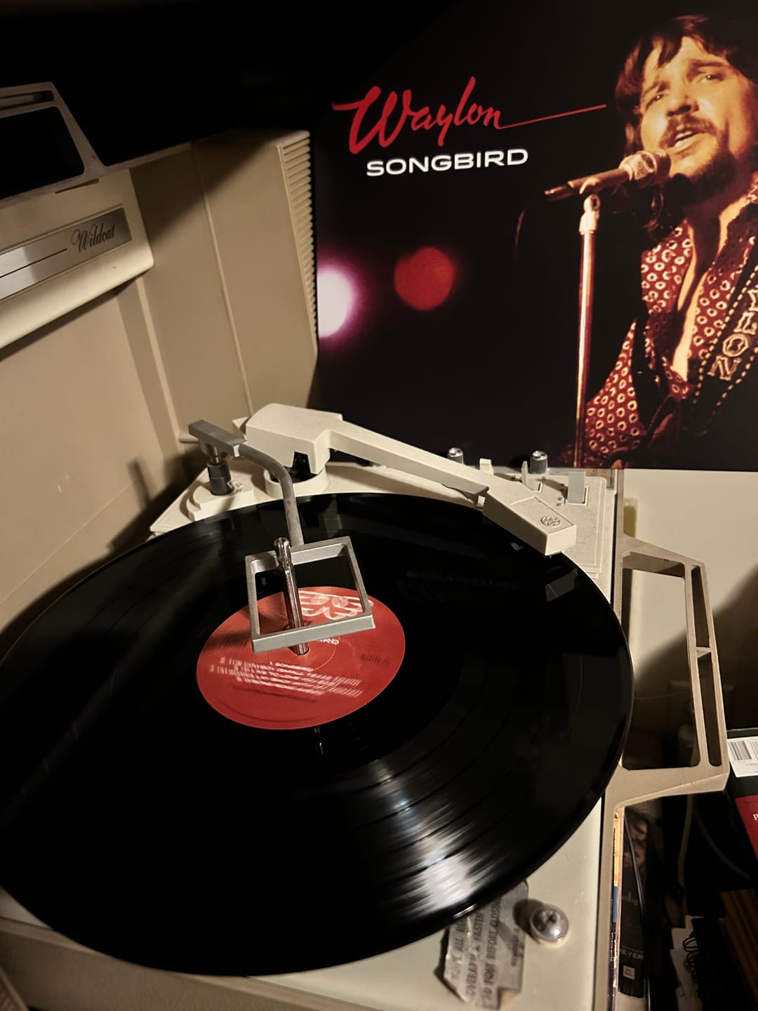 Customer photo review of Waylon Jennings "Songbird" Black Vinyl LP Pre-Order