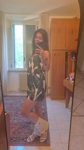 Customer photo review of Sandalo stivale basso - beige