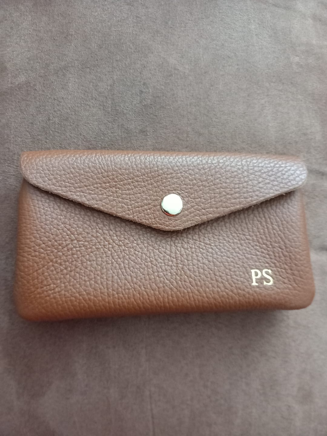 Customer photo review of Medium Popper Leather Purse