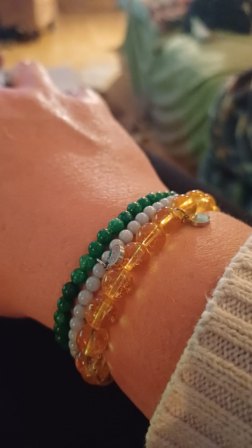 Customer photo review of Celestite Bracelet Mini
