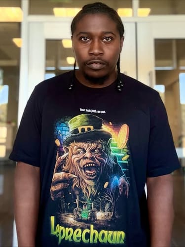 Customer photo review of Leprechaun: Your Luck Just Ran Out T-Shirt