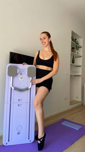 Customer photo review of Reformly Pilates Board + 60-Day Transformation Program