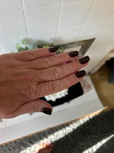 Customer photo review of Cherry Cola - Press On Nails