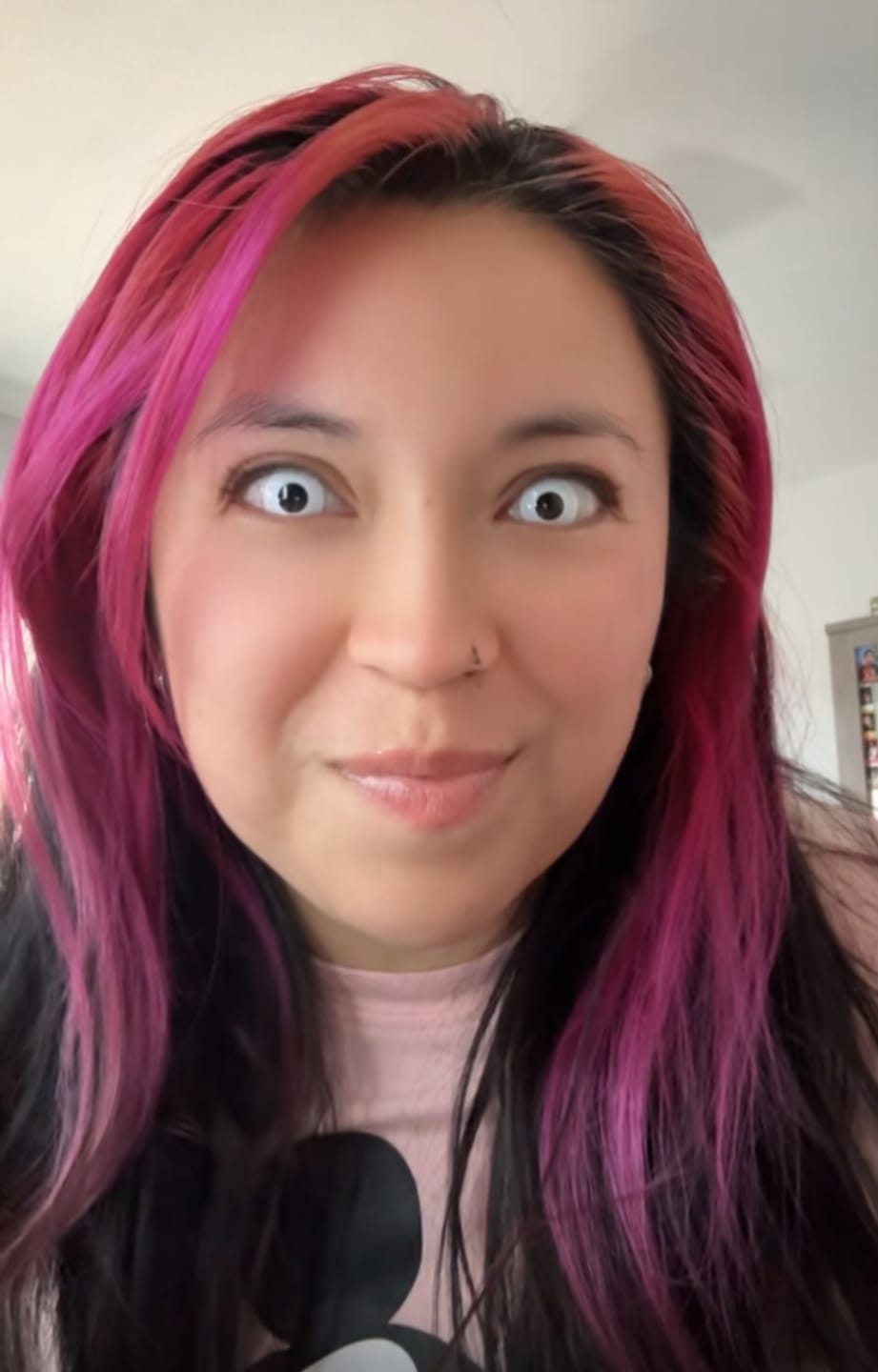 Customer photo review of Halloween Whiteout Prescription Colored Contact Lenses