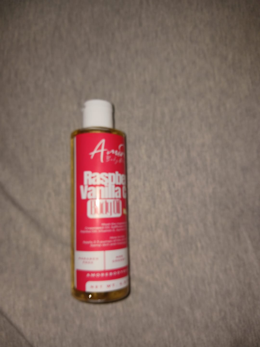 Customer photo review of Raspberry Vanilla Cake - Body Oil