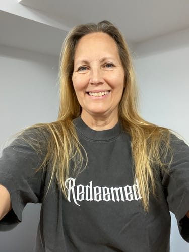 Customer photo review of Redeemed Tee