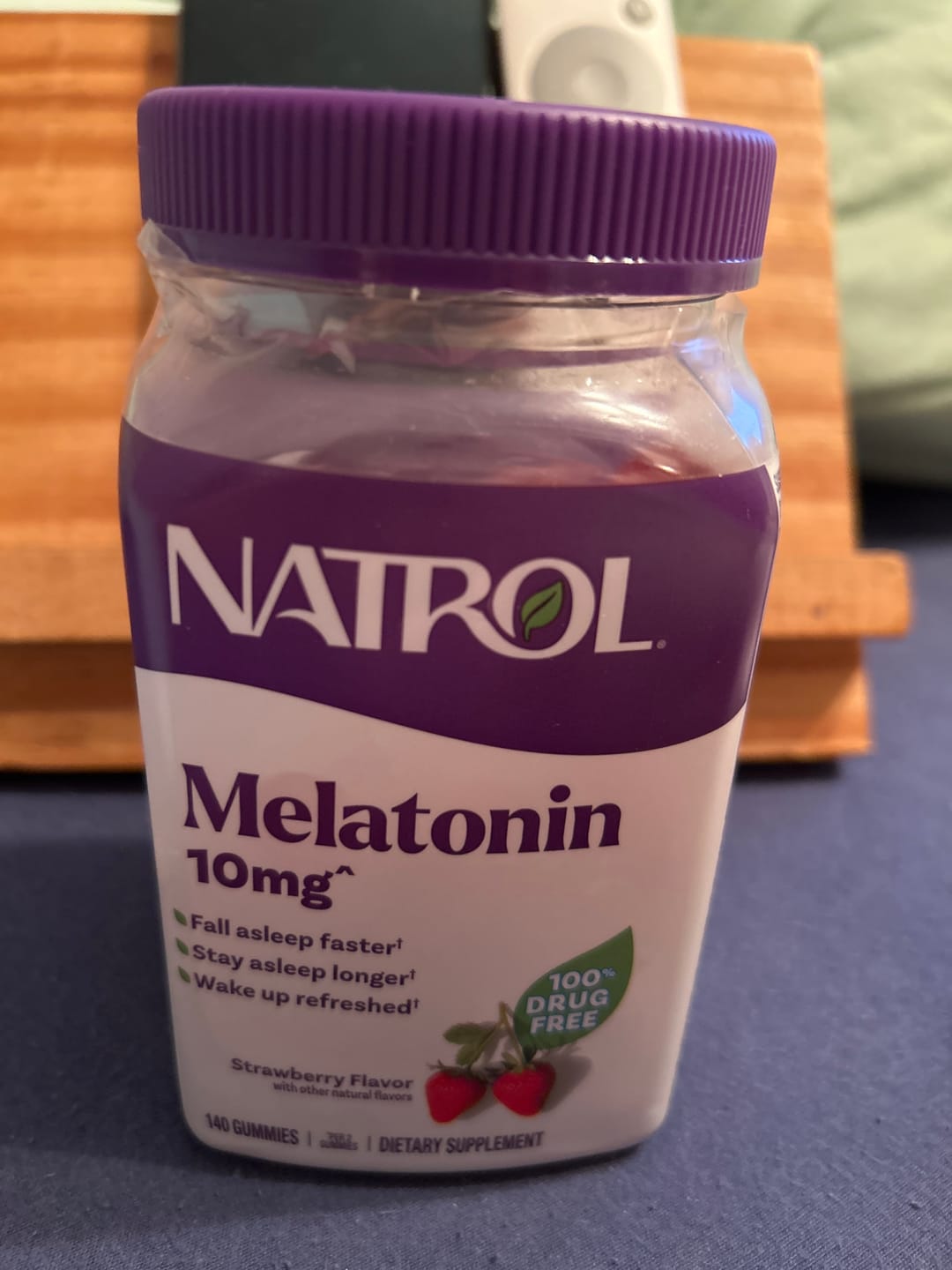 Customer photo review of Natrol Melatonina 10mg, 140 Gomas Mastigáveis de Morango