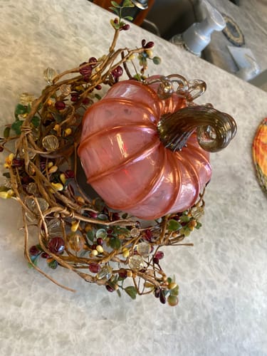 Customer photo review of Breast Cancer Awareness Pumpkin 2025