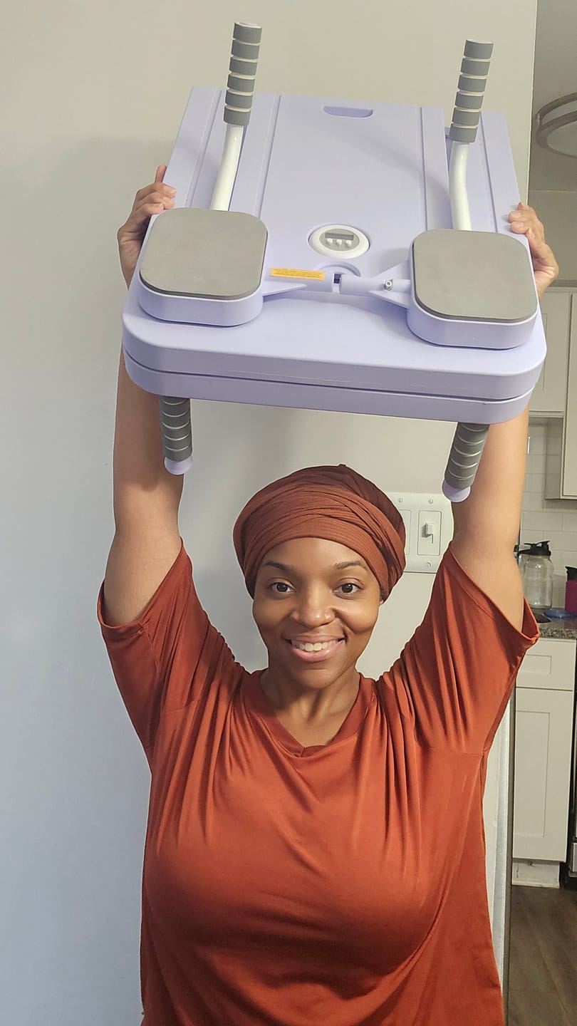 Customer photo review of Reformly Pilates Board + 60-Day Transformation Program