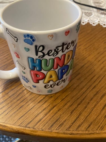 Customer photo review of Bester Hunde Papa (3D Optik) - Individuelle Tasse