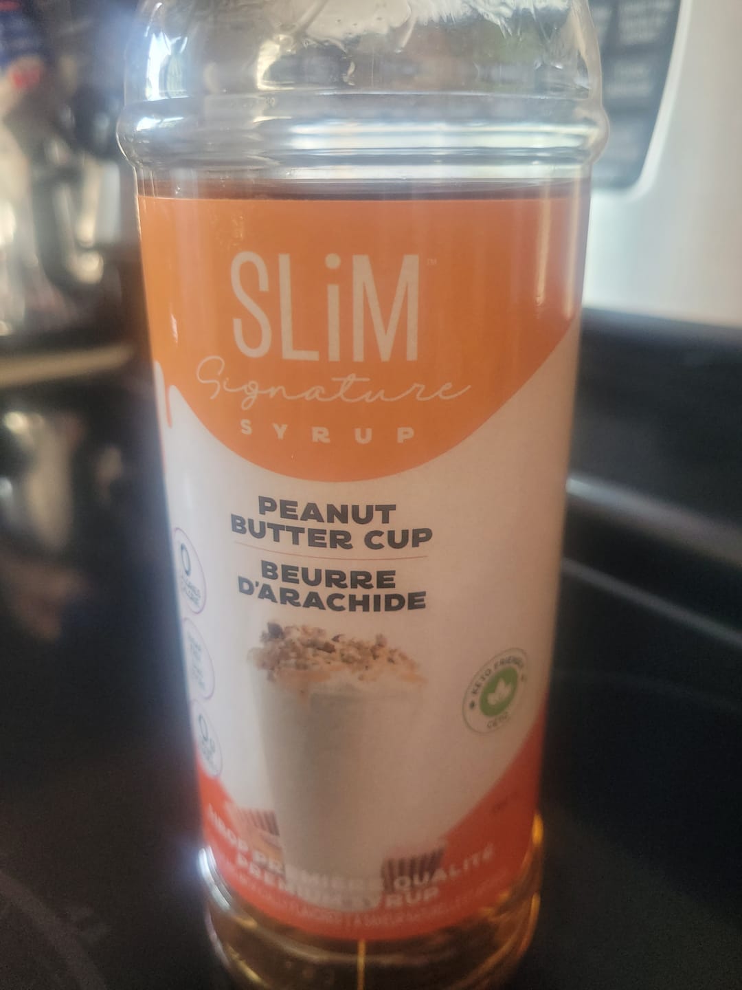 Customer photo review of Slim Syrups - Sugar Free Syrups 750ml