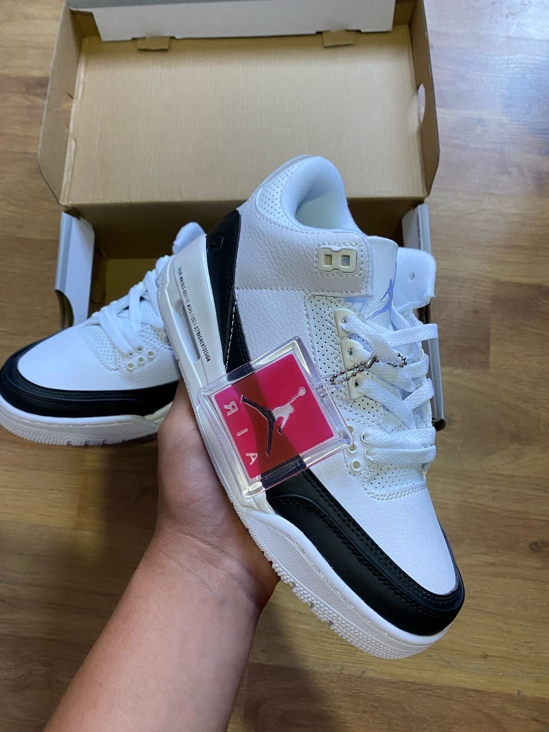 Customer photo review of Fragment Design x Air Jordan 3 Retro SP 'White'