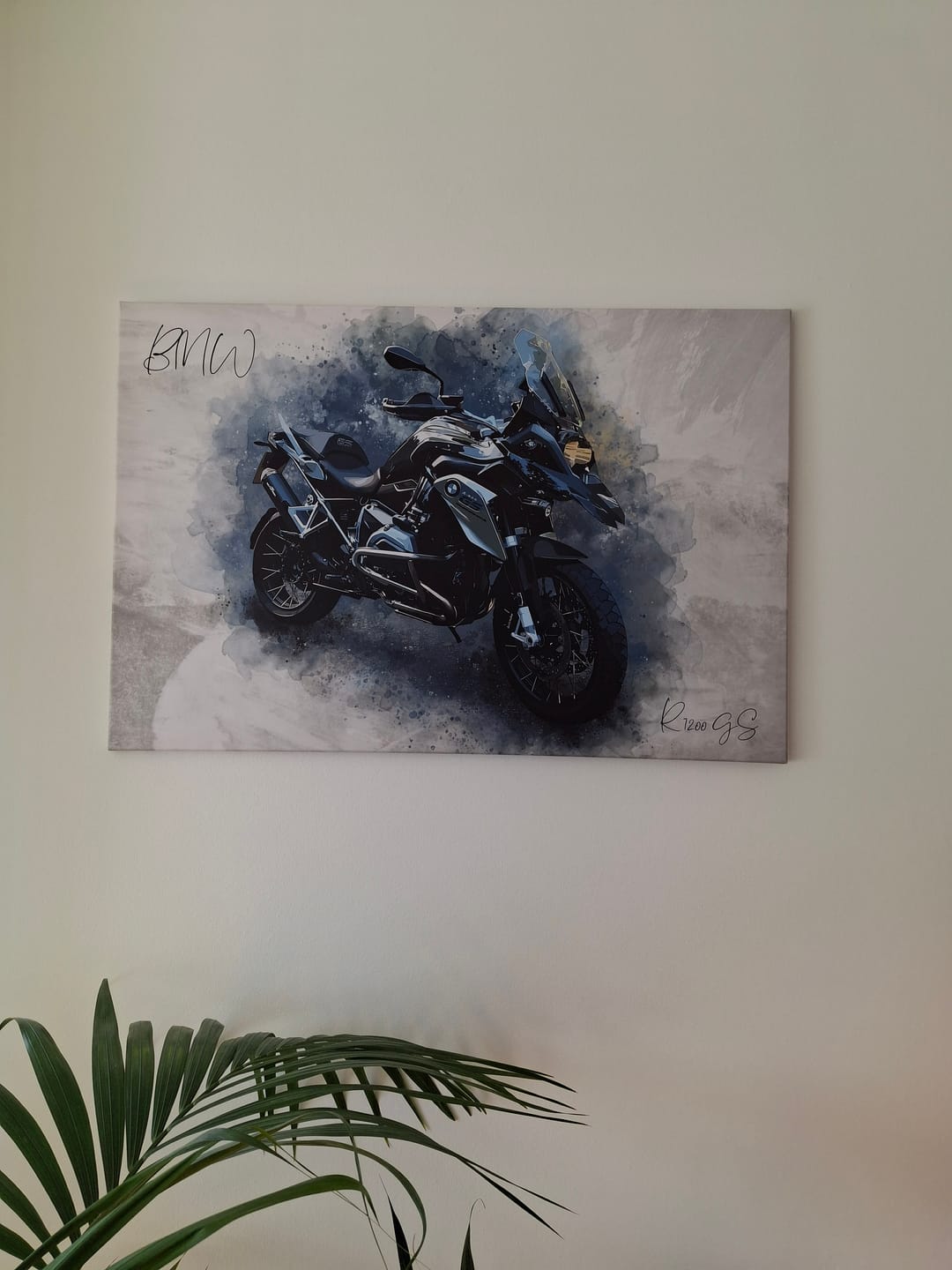 Customer photo review of Dein Motorroad als Aquarell Poster | Geschenk für Motorradfahrer