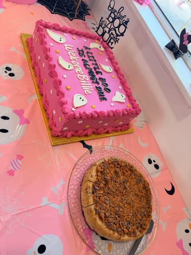 Customer photo review of Peanut Butter Butterfinger Cheesecake