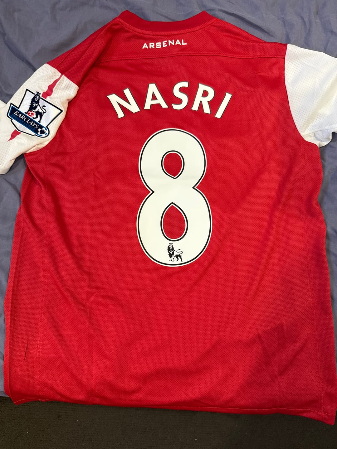 Customer photo review of Arsenal Samir Nasri 2010-2011 Retro Kit Jersey Trikot Maglia Soccer Kit