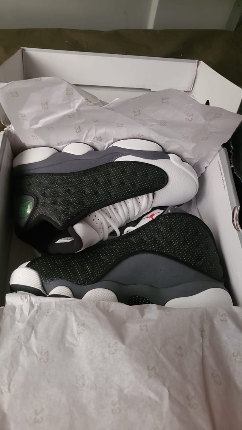 Customer photo review of Air Jordan 13 Retro 'Black Flint'