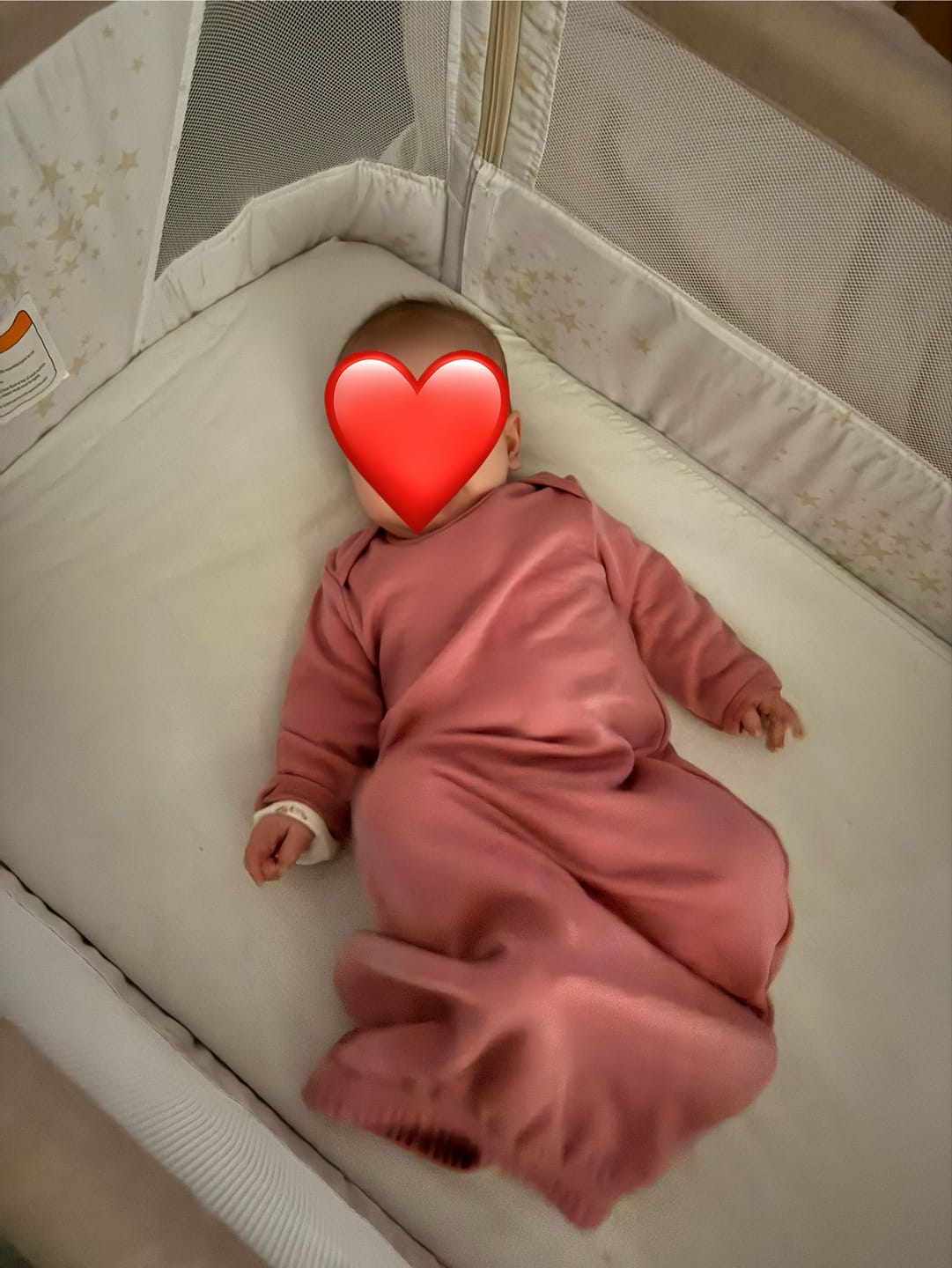 Customer photo review of Baby Gown, Merino Wool, 0-6 Months, Blush
