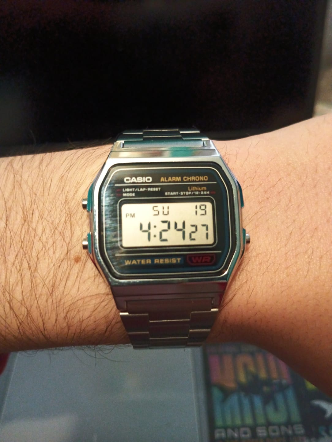 Customer photo review of Reloj Casio Vintage A158WA-1DF Azul/Plateado