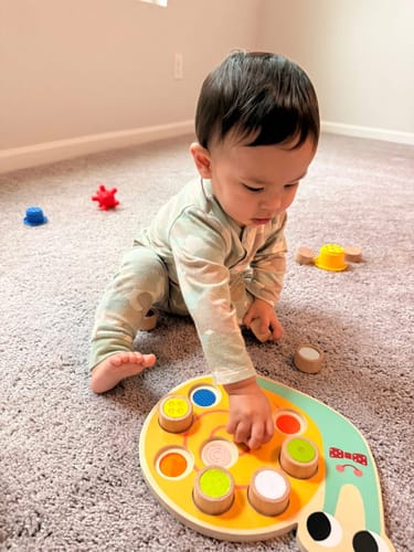 Customer photo review of Curated Monthly Baby Box