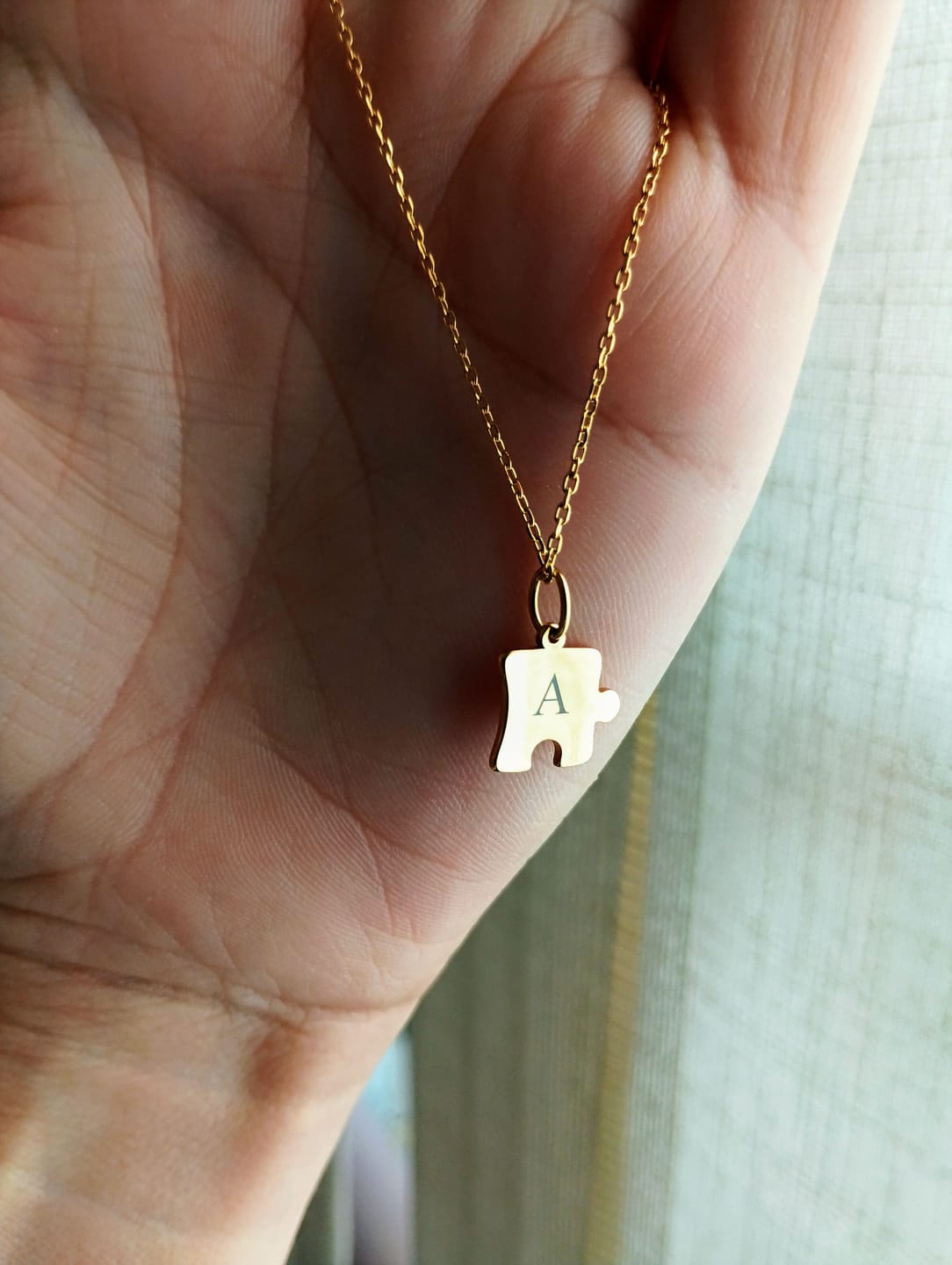 Customer photo review of Collar Puzzle - Personalizado